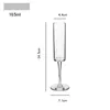 Wine Glasses 1-2PCS 180ml Beer Mug Graduated Cylinder Pilsner Glass Tall Big Champagne Flute Restaurant Craft Brew Stout Cocktail Cup