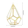 Takı Torbaları Sanatsal Duvar Gözyaşları ŞEKİL Pırlanta Geometrik Polyhedron Hava Tesisi Tutucu Masası