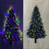 Tapeçarias 4.9x2.5ft Árvore de Natal Tapeçaria Pendurada na parede com 10m 100LED LED luzes de corda para cobertura de porta Home Bedroom Backdrop Xmas Decor 231124