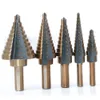 New 5pcs Step Drill Bit Set Hss Cobalt Multiple Hole 50 Sizes Cobalt Titanium Conical Carbide Drill Perforator Hole Cutter Tool