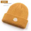 Bonnet de créateur chapeau d'hiver MONCLR casquette homme italien chapeau chaud à la mode hiver nouveau chapeau de laine tricoté chapeau tricoté de luxe version du site officiel