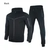 Tracksuits voor heren merkjacks Zip shirts en broek mode hoodie katoen stretch workout kleding premium sportpakken 230424