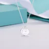 Luxo duplo coração colar senhoras aço inoxidável em forma de coração pingente de diamante designer pescoço jóias presente de natal feminino ac275z