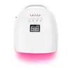 Nail Dryers Rechargeable Lamp 86W Wireless Gel Polish Dryer Red Light Manicure with Handle Cordless UV LED e231123