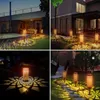 Новый металлический солнечный светильник для газона, украшение сада, водонепроницаемое светодиодное солнечное освещение для тротуара, ландшафтное освещение