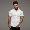 Męskie polo Muscleguys Man Fashion Shirt Casual Plain Kolor krótkiego rękawa Wysokiej jakości Slim Men Fitness Homme 230424