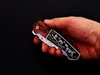 New A1910 Pocket Folding Knife 440C Satin Blade Rosewood/Steel Handle Outdoor Camping Hiking Fishing EDC Knives with Nylon Bag