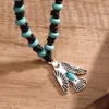 Ketten Hip Hop Herren Halskette Vogel Anhänger Türkis Nische High-End Einfache und modische Schlüsselbeinkette Herrenschmuck Geschenk