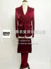 Men's Suits Blazers S5xl Slim Singer Highgrade Silk Dress Fabric Suit Set Costumes Formal Clothing 231124