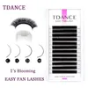 Инструменты макияжа Tdance Easy Fan Lashs Faux Ensension Extension Fast Bloom Аустоматическое цветущее громкость Soft Natural Beauty 230425