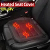 Housses de siège de voiture housse chauffante coussin chauffant avant coussin arrière 12V 24V universel hiver réchauffement chauffage accessoires protecteur