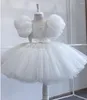 Meisjesjurken Bloemenmeisjes Jurk Glitter Parels Pailletten Kinderen Tutu Jurken Mooie Prinses Verjaardag Jurk Kinderen Gewaad Bestand Kid Maat 1-14T