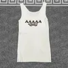 Croped Tanks Top T Shirts Women Letter Knits Tee Sticked Sport Topps Sleeveless Woman Vest Clothes