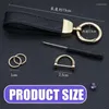 Porte-clés 5 couleurs PU microfibre cuir porte-clés cadeau d'affaires porte-clés hommes femmes voiture sangle taille portefeuille porte-clés