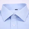 Casual shirts van heren 4xl 5xl 6xl 7xl 8xl groot formaat zakelijk met lange mouwen shirt wit blauw zwart slimme mannelijke sociale jurk voor plus 230425