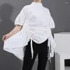 Women's Blouses Women Lantern Sleeve Woman Casual Style Tops Black White Hipster Blouse Oversized Draped Lady Tunic Feminine Shirt Chemise