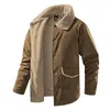 Herren Jacken Winter Thermo Fleece Herren Jacke Outdoor Wandern Jagd Taktischer Mantel Lässige Sportoberbekleidung Mode Herren Cargo