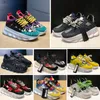 Tasarımcılar Luxurys Ayakkabı Sıradan Platform Zincir Reaksiyonu Siyah Çok Beyaz Kahverengi Turuncu Kırmızı Kiraz Animalier Erkekler Kadın Spor Spor Sneaker's Trainers Tenin's