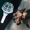 Decorative Flowers 6Pcs Foam Floral Handle Bouquet Holder Wedding Artificial Arrangement Decoration DIY Supplies Brida J3F4