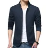 Men's Jackets Business Bomber Jacket Men Stand Collar Mens Slim Fit Blazer Casual S Male Spring Autumn Thin Coat