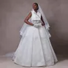 Chiffon Bohemian V Neck Wedding Dresses Deep Boho Floral Bridal Gowns Vestido de Novia African Beach Bridal Wedding Dress