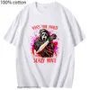 Kvinnors t-shirt Dream VI Men's Ghost Face Shirt Vad är din favorit skräckfilm T-shirt 100% bomullst-shirt Summer O-Neck Y2K Women's Wear 230425