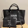 Diseñador de mujeres Man Deauville Beach Bolse Compre de lujo The Tote Handbag Clutch Nylon CC Canvas Bols
