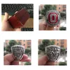 Anéis de cluster Ohio State 2014 Osu Buckeyes Cfp Football National Championship Ring com caixa de exibição de madeira lembrança homens fã presente inteiro Dhahi