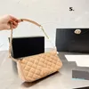 2023-Designers shoulder bag Luxury tote purse handbag message bags cluth top quality Brand classic Genuine leather Crossbody Vintage 24CM Black