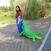 Halloween mascot Inflatable Clothing Cartoon Animal Biting Buttocks Doll Inflatable Costume Green Outfit Bar Activity Clothing