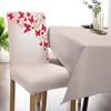 Couvre-chaise Couvre-chaise Rouge Blanc Papillon Insecte Couverture Ensemble Cuisine Salle À Manger Stretch Spandex Siège Housse Pour Banquet Fête De Mariage