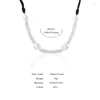 Pendant Necklaces Amorcome Chunky Geometric Pearls Statement Necklace For Women Boho Chic Leather Choker Winter Jewelry