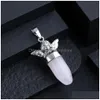 Encantos Anjo Encantos Forma Cone Pedra Cura Cristal Então Pendum Para Dowsing Adivinhação Quartzo Pingente Gota Entrega Jóias Jóias Fin Dhduf