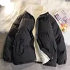 Donsparka's voor heren Jeugdige trend Oversize winterjas Street chic Puffer Heren Effen gewatteerde jas Dames Warme fleece parka Heren 231124