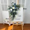 Dekoratif Çiçekler Düğün Düzenlemesi Partisi Tören Resepsiyonu için Yapay Çiçek Çiçek Zemin Hoş Geldiniz Tabela Dekorasyon Po Props Dekor