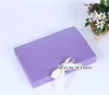 Gift Wrap 26x17.5x3.5cm Envelop Paper Box With Ribbon Scarf Clothing Packaging Underwear Snake Food Packing 50ppcs