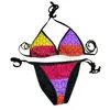 Designer Badpak dames Vintage string micro bedekken dames bikinisets badmode bedrukte badpakken zomer