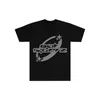 Homens camisetas Y2K Hip-Hop Padrão Impresso Manga Curta Oversized Top para Homens Harajuku Moda Rock Punk Street T-shirt 230425