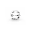 Charms 925 Sterling Sier New Me Series Dual-Circle Link Knoppen Kleine Accessoires Diy Sieraden Levering Drop Delivery Sieraden Sieraden Dhjnd