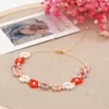 Strand Rice Ball Bracelet Small Daisy Trend Multi-storey Fashion Simplicity Hand Woven Bohemia Alloy Female Beaded