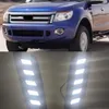 2PCS LED Daytime Light Drl Day Light dla Forda Ranger 2012 2013 2014 Front Grill Lampa Akcesoria samochodowe Lampa mgła