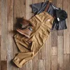 Pantalons pour hommes Maden Khaki Salopette Hommes Baggy Workwear Vintage Amekaji Combinaison Poches Cargo Pantalon de travail Qualité Pantalon surdimensionné droit zln231125