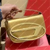 Luxurys Shoulder Bag Classic Letters Big Buckle Gold Sliver Ladies Designer Shoulder Bags Leather Handbags Two Straps Purse