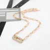 grote roségouden zilveren diamant cirkelvormige beweging grove ketting luxe designer ketting klassieke armband kettingen voor dames bruiloft sieraden accessoires geschenken