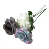 Decorative Flowers 4pcs/lot 2023 Artificial Silk Roses Flower Stem For Valentine Wedding Home Furnishing Pography Decoration