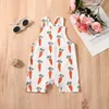 Rompers Ma Baby 0-24M Пасхальный малыш младенец, рожденная девочка, мальчик, оленя, оленя, морковно, рукавок, комбинезон, летняя одежда 230425