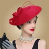 Wide Brim Hats Bucket FS Fascinators Black White Weddings Pillbox Hat For Women Straw Fedora Vintage Ladies Church Dress Sinamay Derby 230424