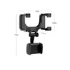 Car Phone Holder Astern Rearview Mirror Navigation Dashcam Fixed Clip Rotatable Safety Car Mobile Phone Stand Won't Block Sight