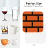 Table Mats Brick Smash Coasters Coffee Leather Placemats Cup Tableware Decoration & Accessories Pads For Home Kitchen Dining Bar
