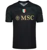 23 24 NAPOLI maglie da calcio 3a Maglia nera Napoli 2023 2024 DI LORENZO KVARATSKHELIA Maglie da calcio MARADONA SSC Napoli kit versione giocatore